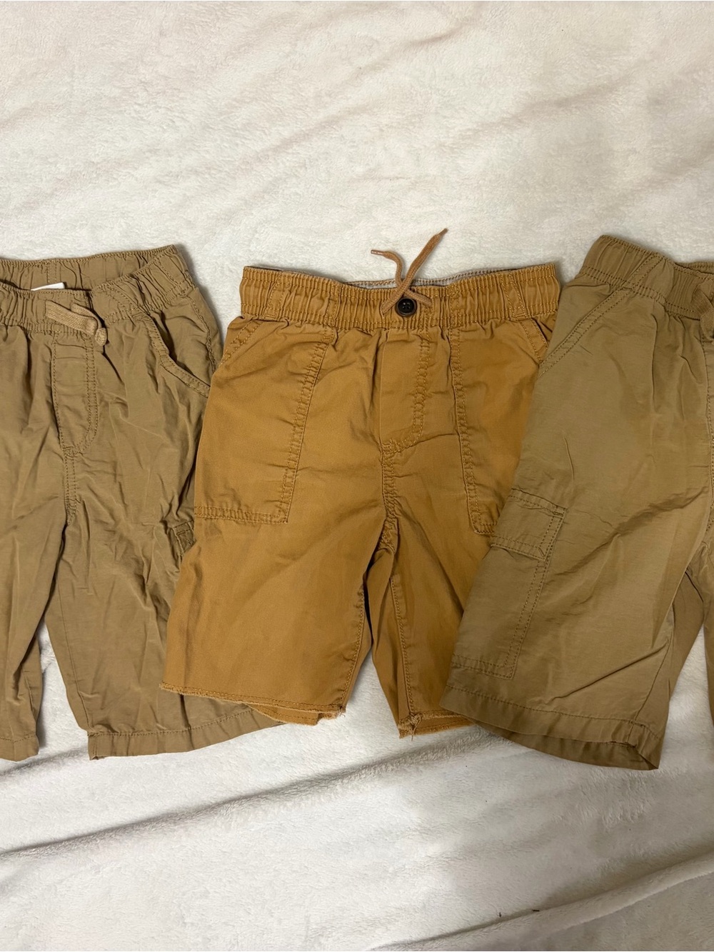 Kids Tan Cargo Shorts - Comfortable Everyday Bottoms